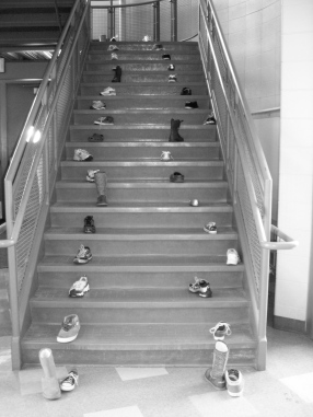 50 Boots on the Stairs